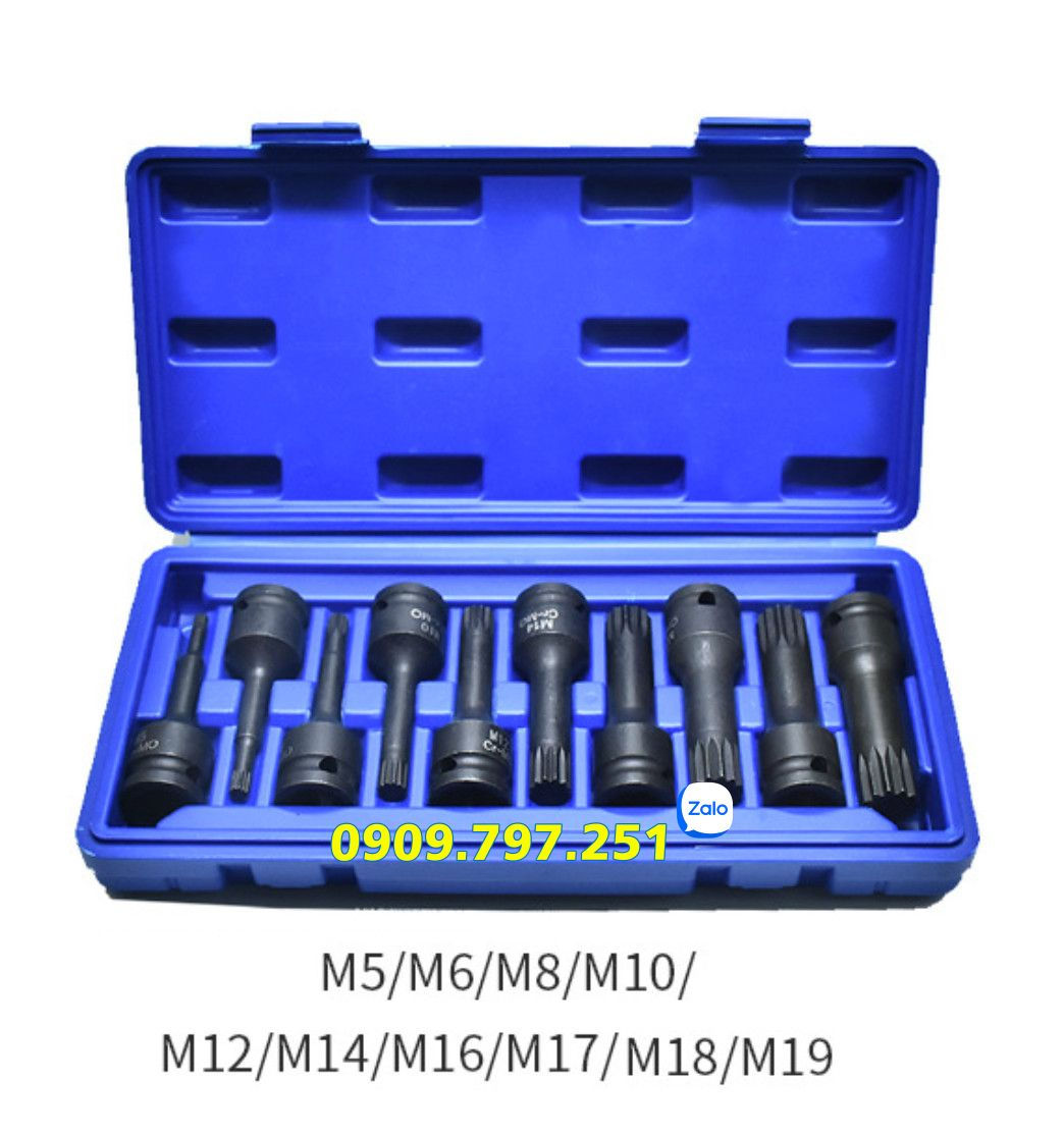 Bộ tuýp đầu M5 M6 M8 M10 M12 M14 M16 M17 M18 M19