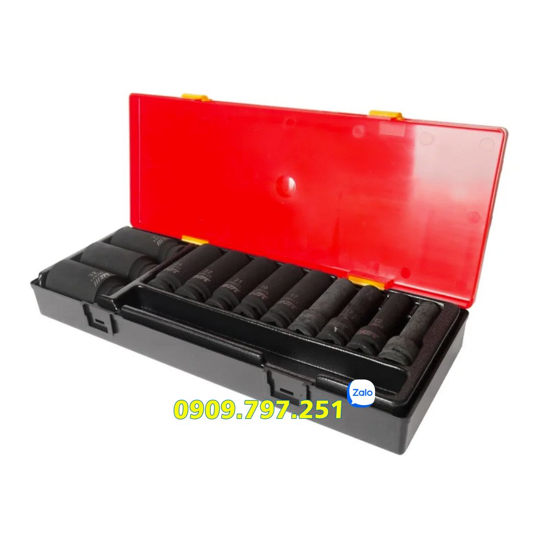 Bộ đầu tuýp đen 6 cạnh 1/2 inch loại dài 10-32mm JTC K4121