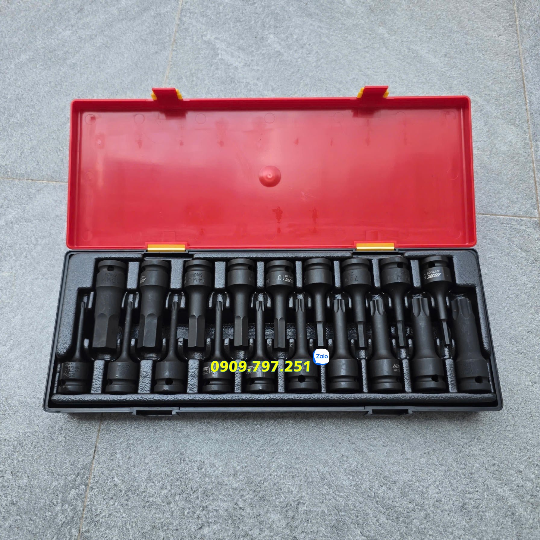Bộ tuýp đầu lục giác sao 19 chi tiết JTC K4191