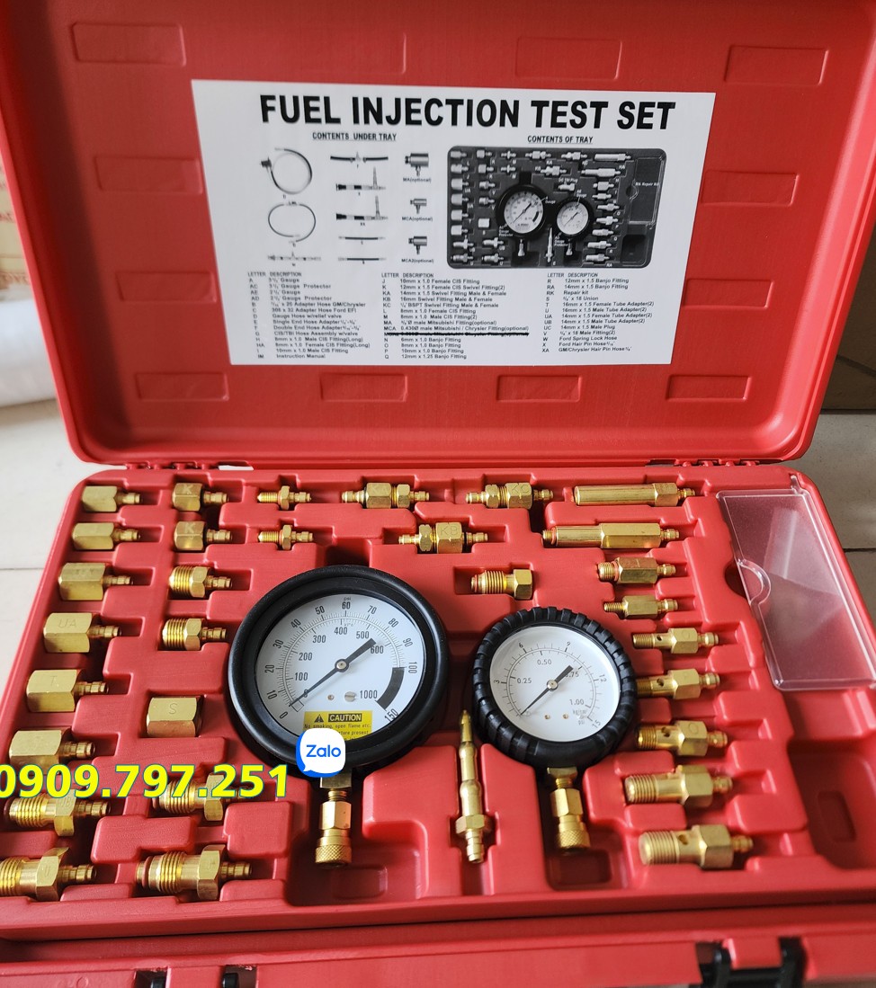 Bộ đồng hồ đo áp suất bơm xăng ô tô JTC 1225 Đài Loan Bộ đồng hồ đo áp suất bơm xăng ô tô JTC 1225 Đài Loan