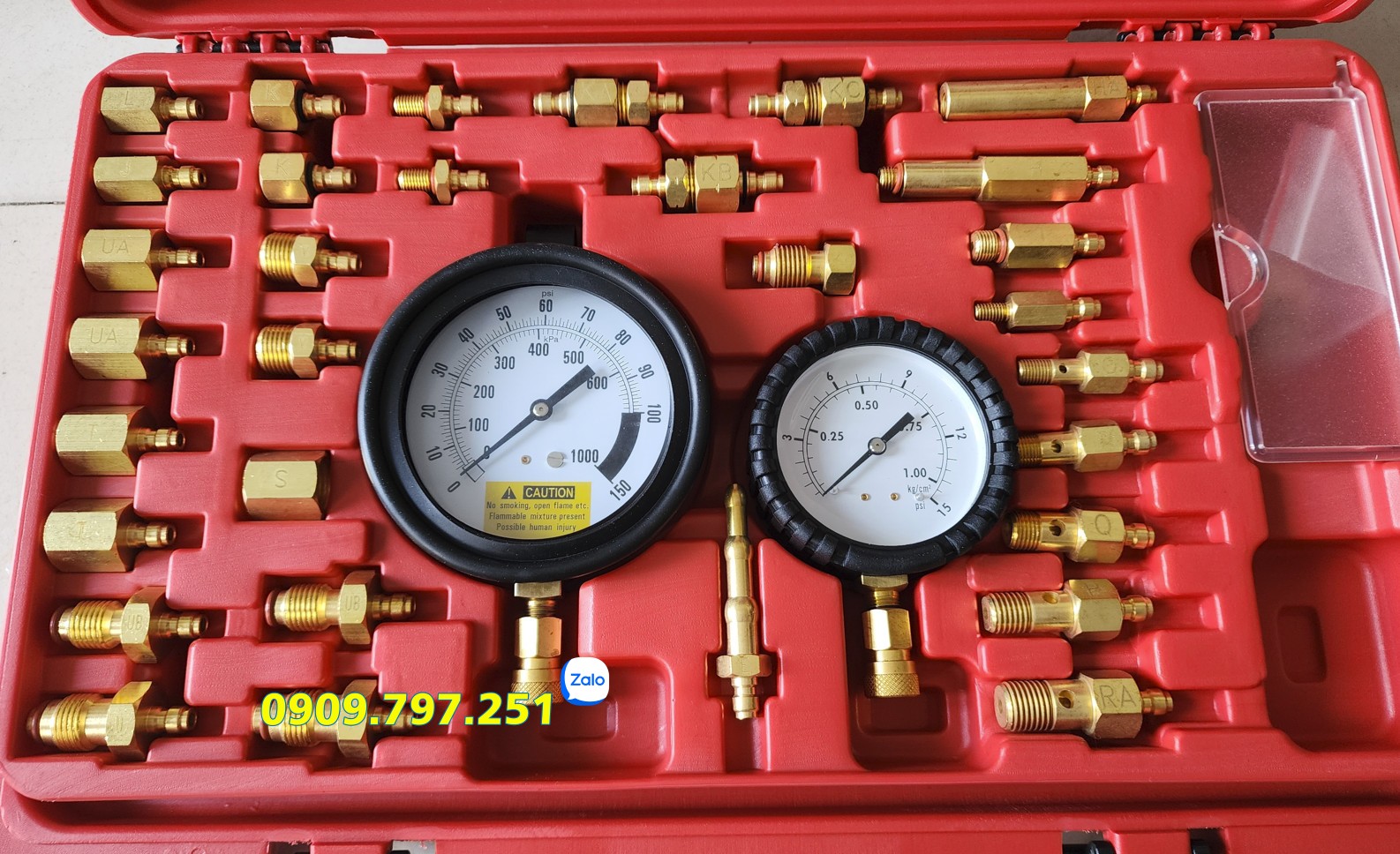 Bộ đồng hồ đo áp suất bơm xăng ô tô JTC 1225 Đài Loan Bộ đồng hồ đo áp suất bơm xăng ô tô JTC 1225 Đài Loan