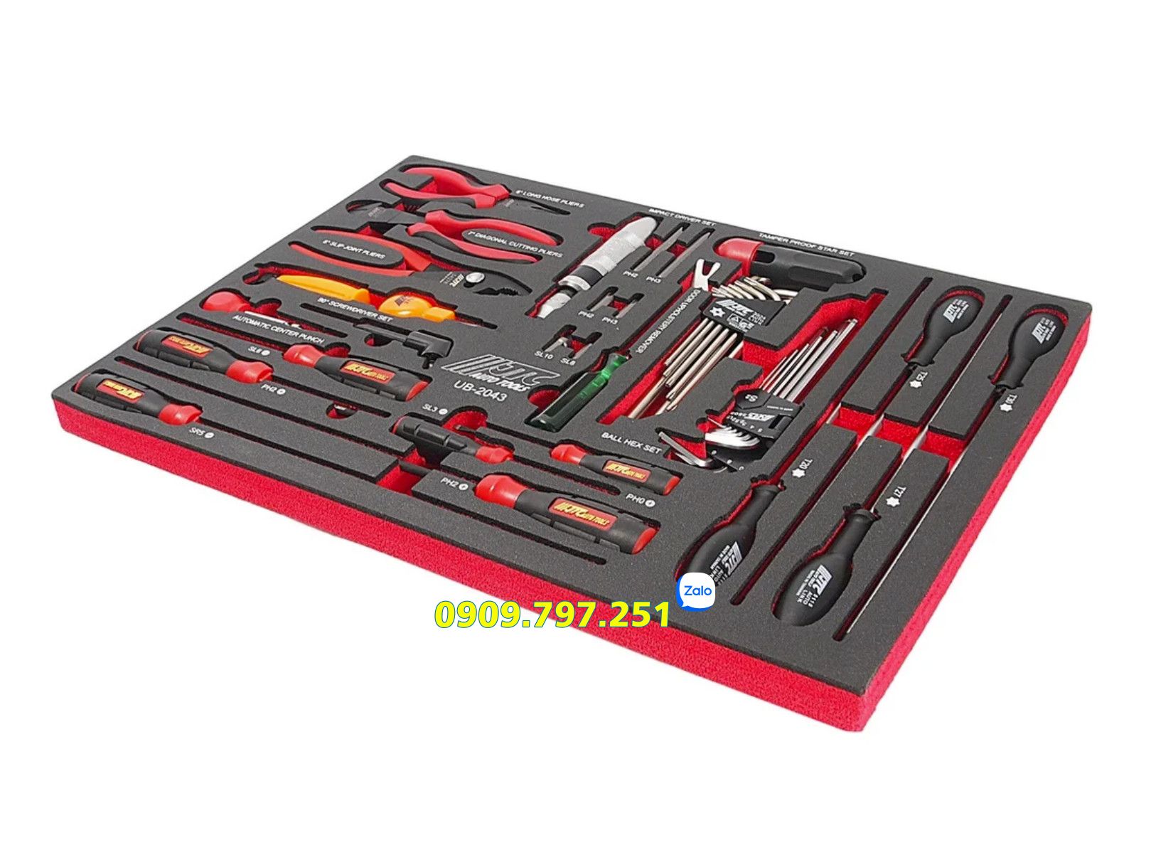 Bộ dụng cụ sửa chữa 43 chi tiết JTC UB2043
