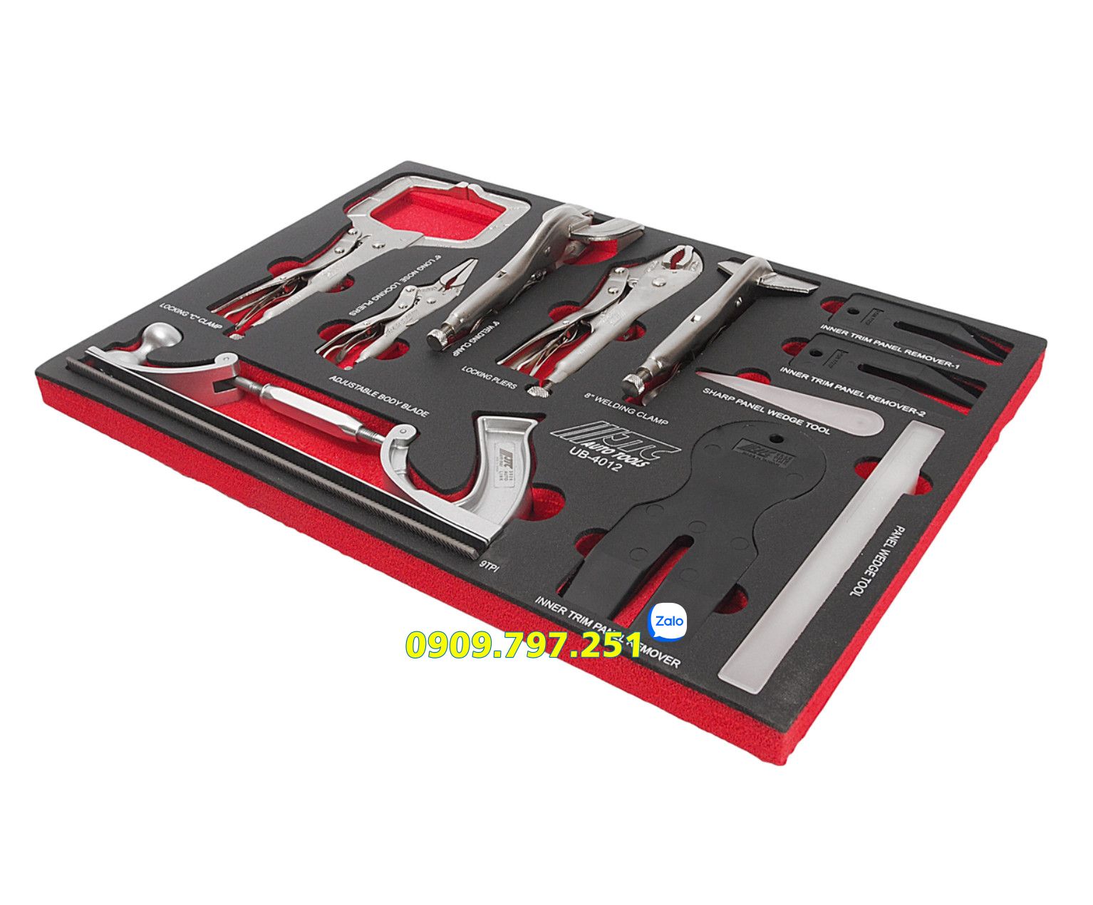 Bộ dụng cụ sửa chữa đồng sơn ô tô 12 chi tiết JTC UB4012