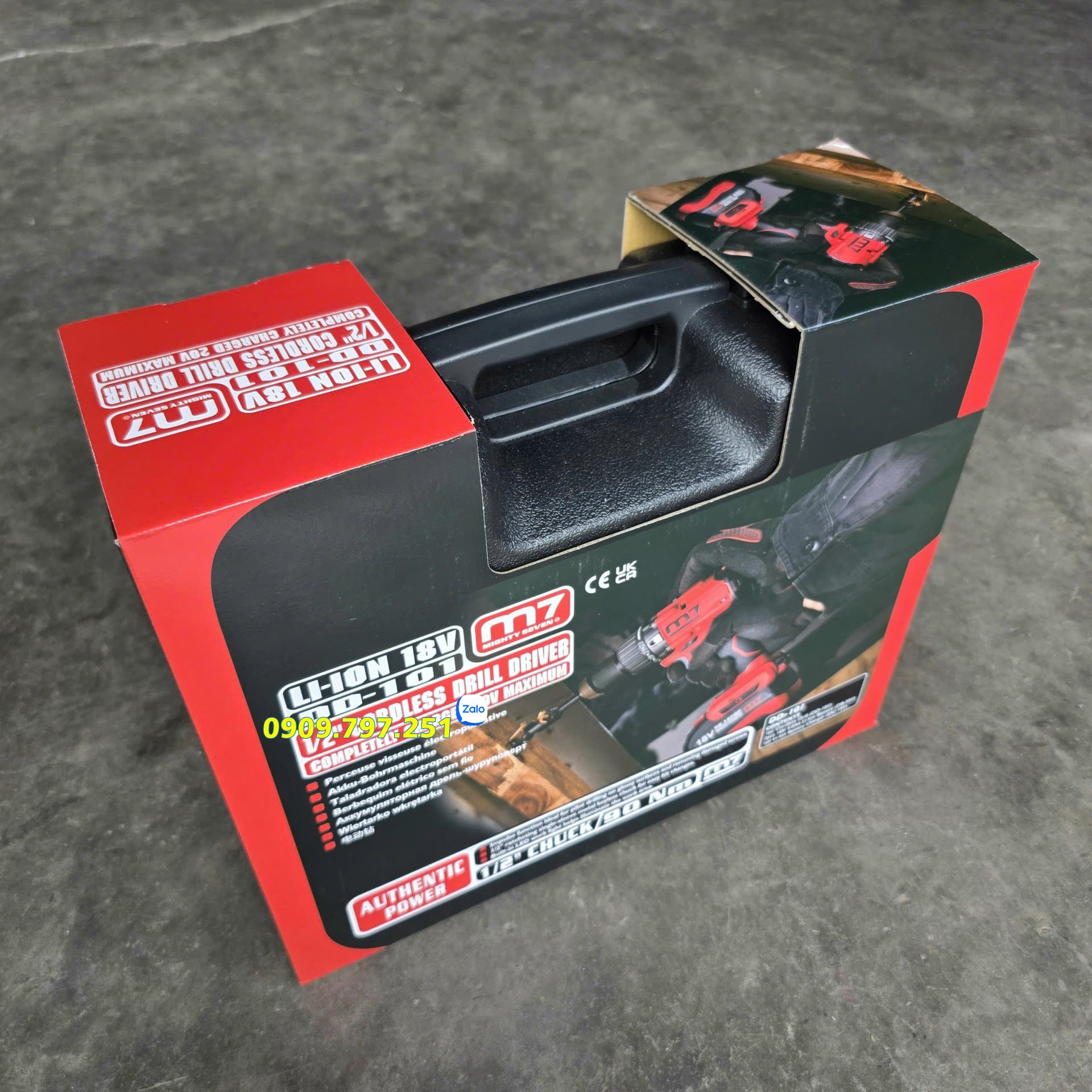 Bộ máy khoan pin 18V Model DD-101V hãng M7 Đài Loan Bộ máy khoan pin 18V Model DD-101V hãng M7 Đài Loan