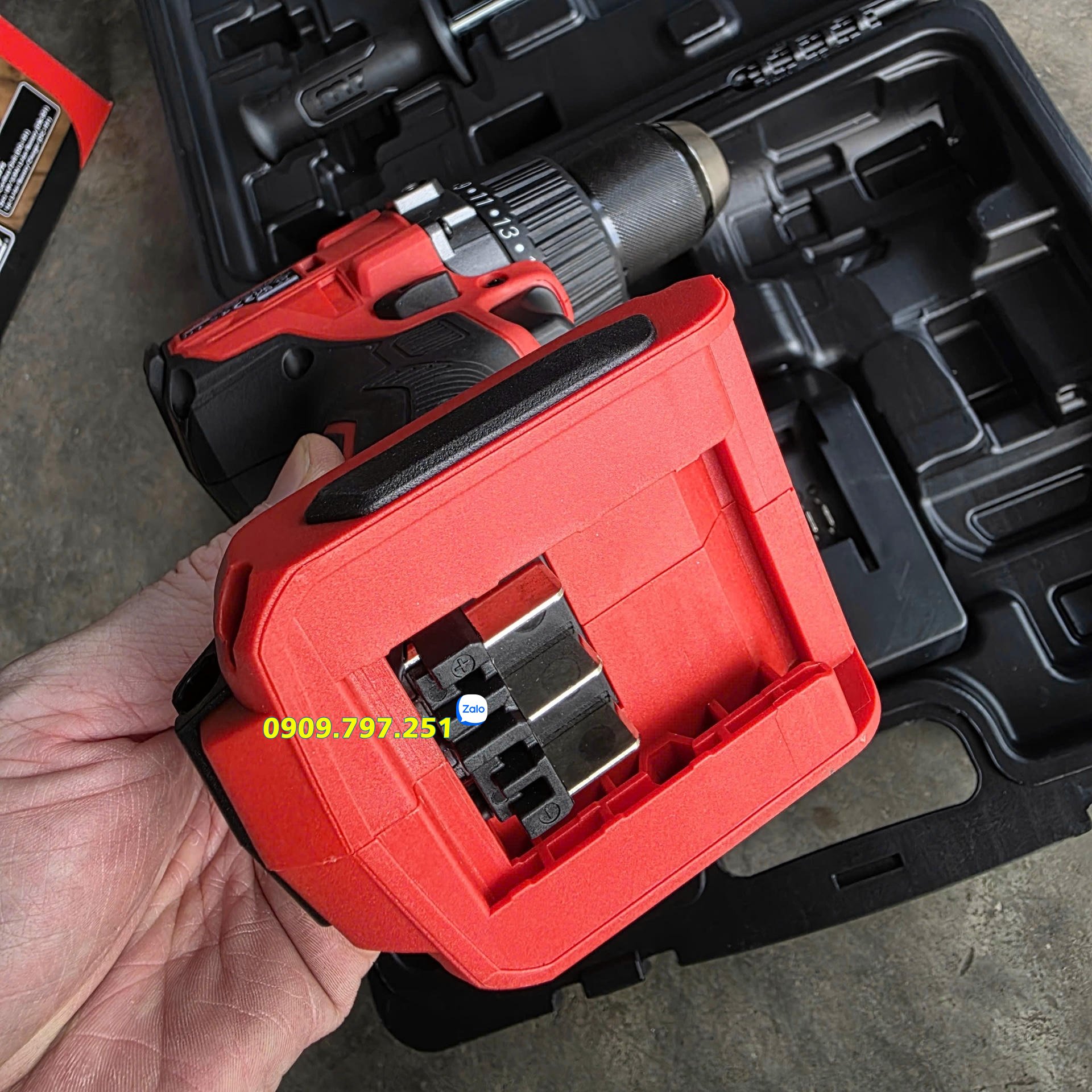 Bộ máy khoan pin 18V Model DD-101V hãng M7 Đài Loan Bộ máy khoan pin 18V Model DD-101V hãng M7 Đài Loan