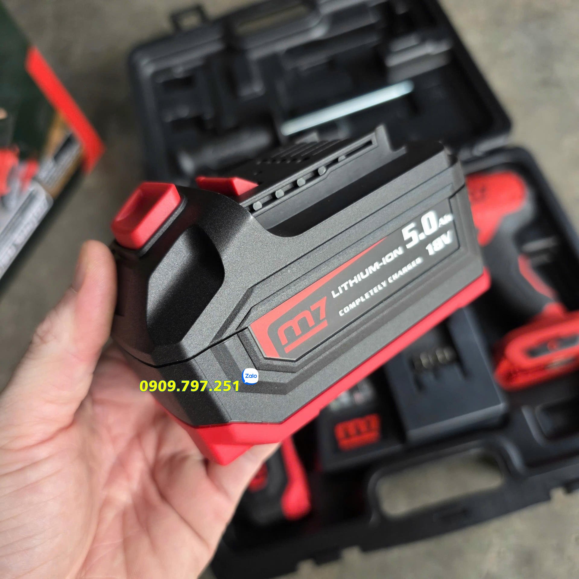 Bộ máy khoan pin 18V Model DD-101V hãng M7 Đài Loan Bộ máy khoan pin 18V Model DD-101V hãng M7 Đài Loan