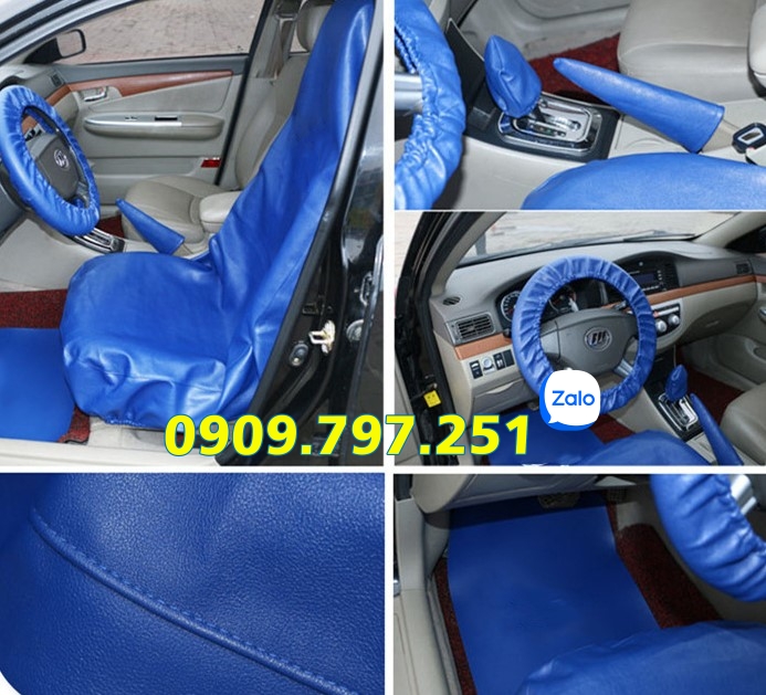 Bộ phủ ghế vô lăng cần số phanh tay sàn xe