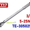 Cần siết cân lực 3/8" 5-25Nm Model TE-305025N hãng M7 Đài Loan