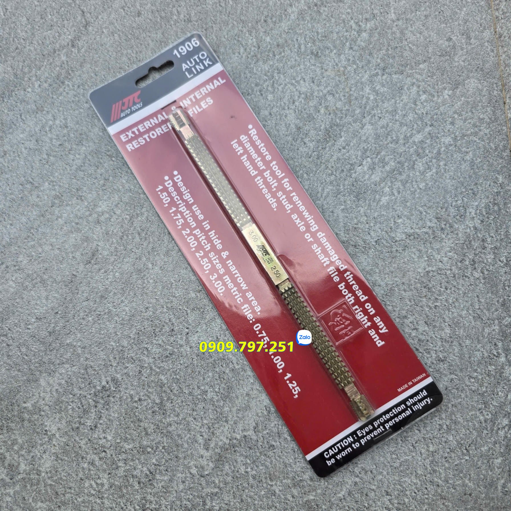 JTC 1906 - Dũa sửa ren hệ mét 0.8-3mm Đài Loan