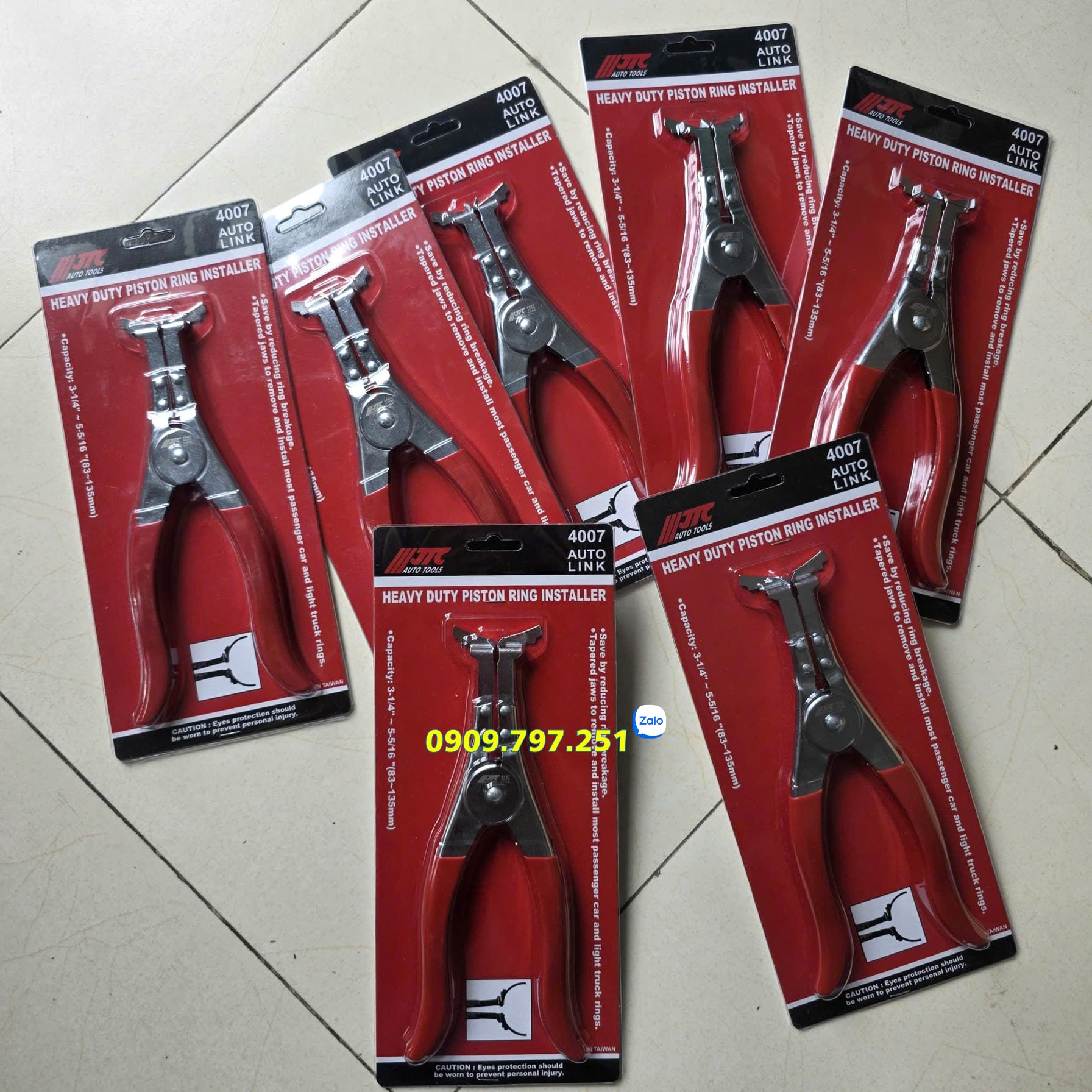Kìm lắp bạc piston JTC 4007 Kềm lắp bạc piston 83-135mm JTC 4007 Đài Loan