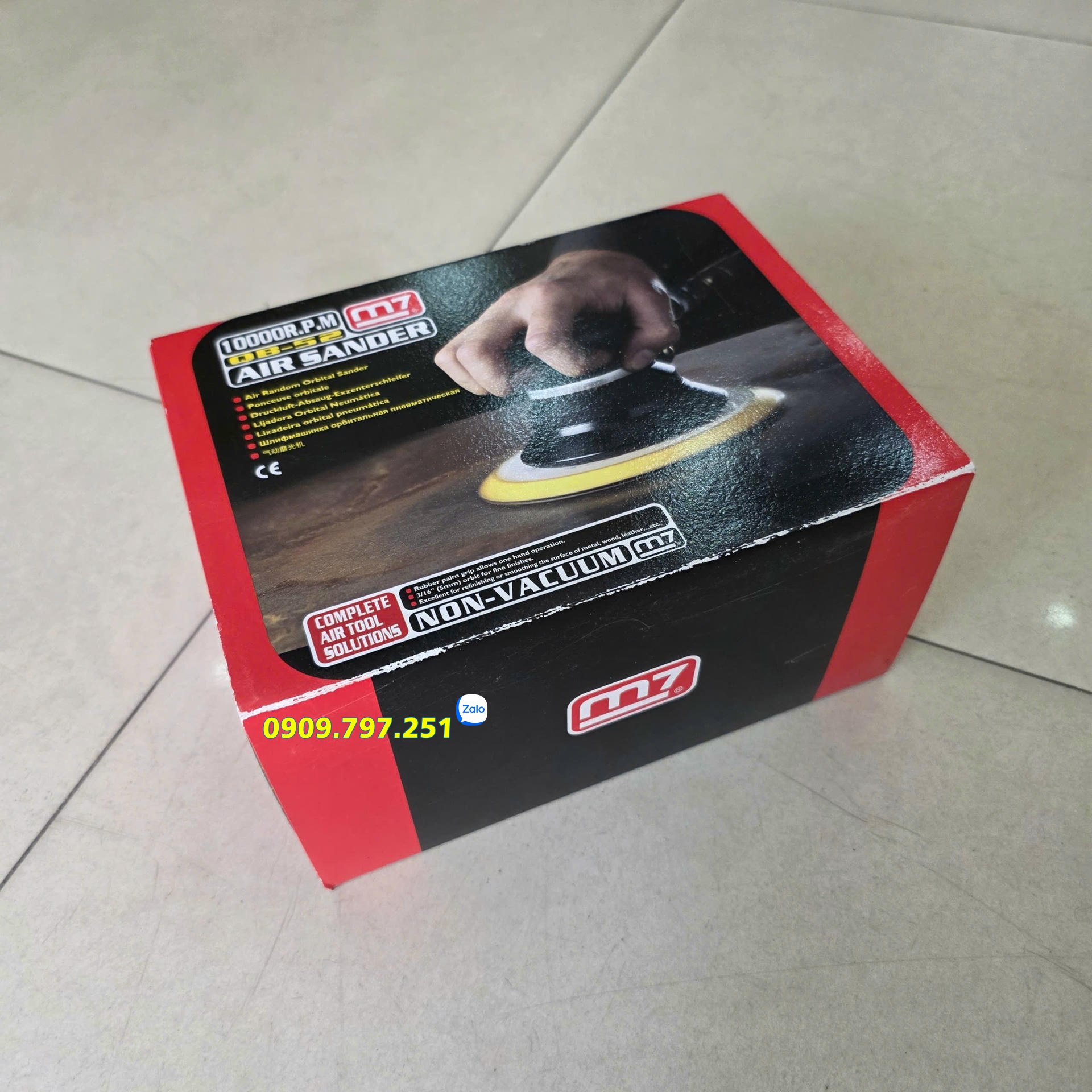 QB-52502 Máy chà nhám tròn 5 inch (125mm) dùng khí nén hãng M7 Đài Loan QB-52502 Máy chà nhám tròn 5 inch (125mm) dùng khí nén hãng M7 Đài Loan