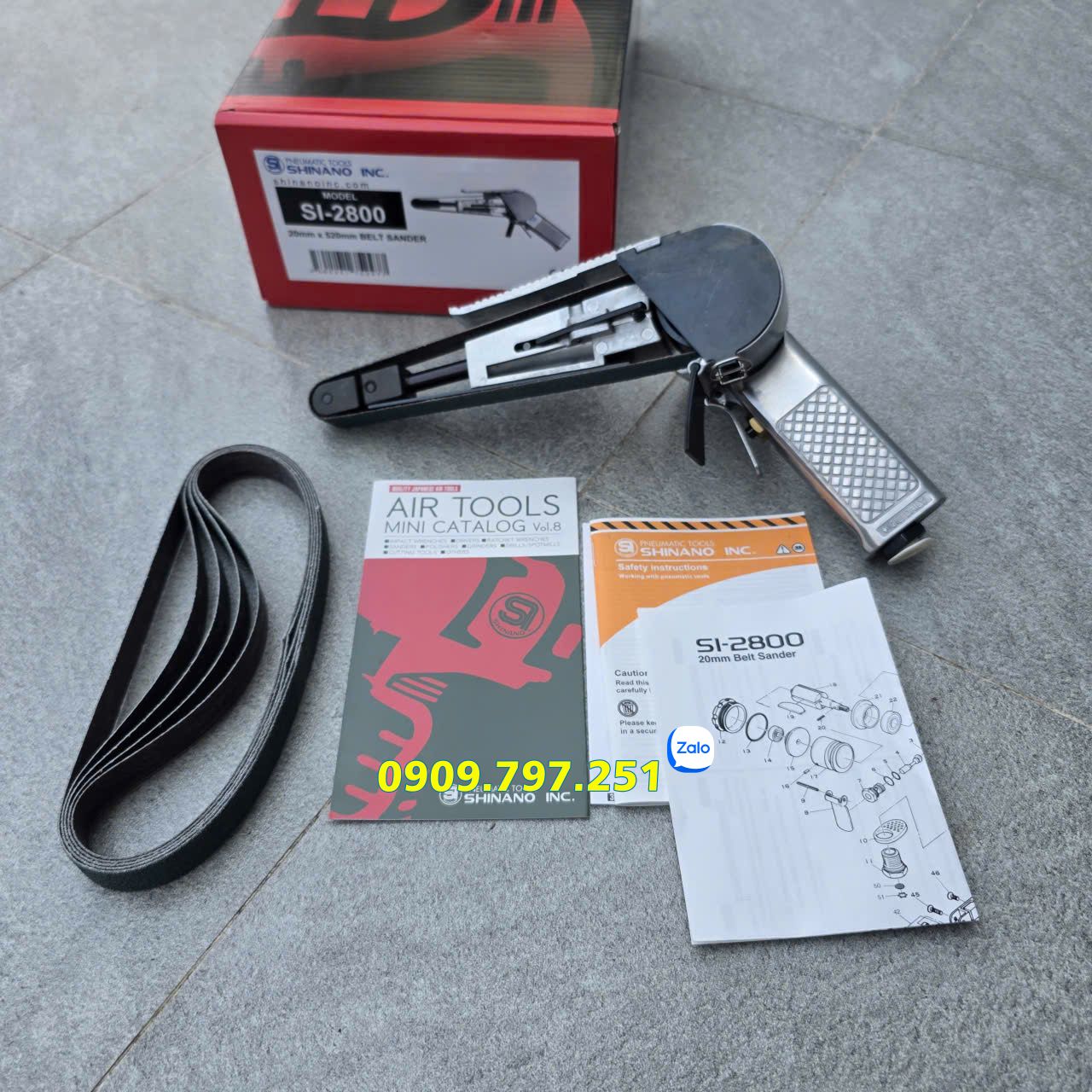 May mai day 20mm dung khi nen Shinano SI-2800 Nhat Ban (2)