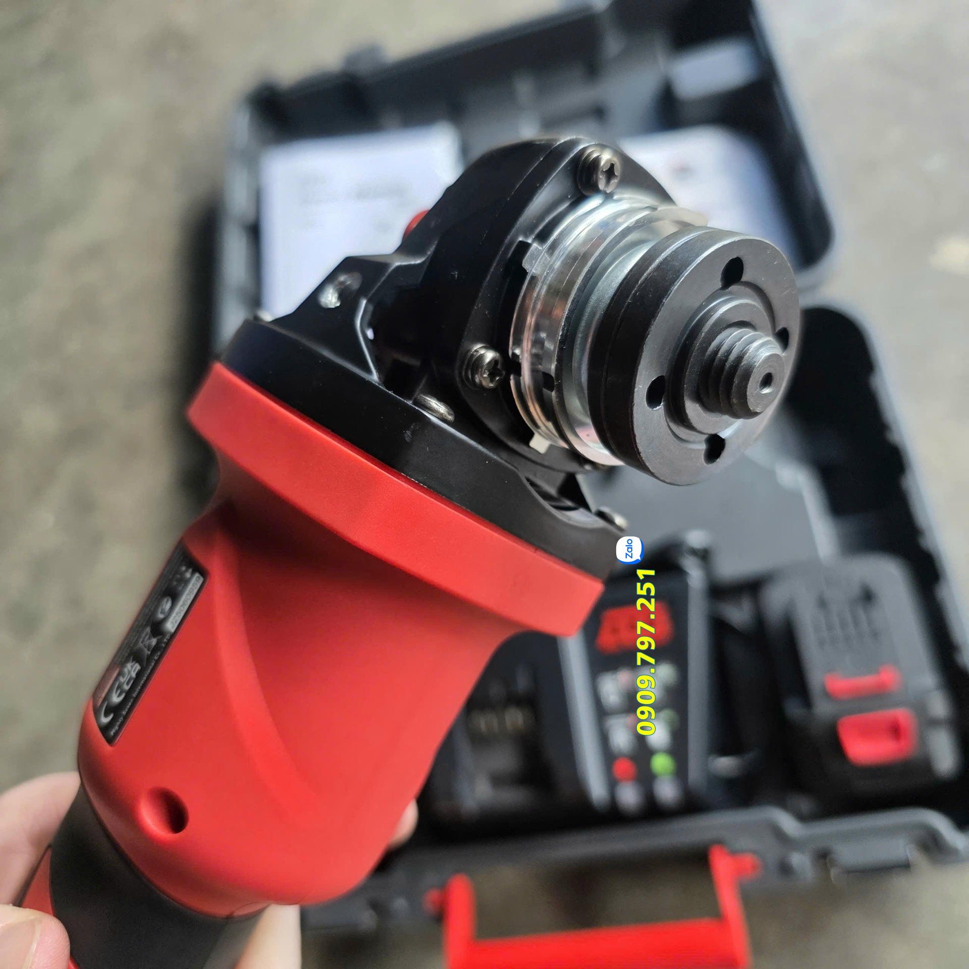 Máy mài góc 125mm dùng pin model DG-502V hãng M7 Đài Loan Máy mài góc 125mm dùng pin model DG-502V hãng M7 Đài Loan