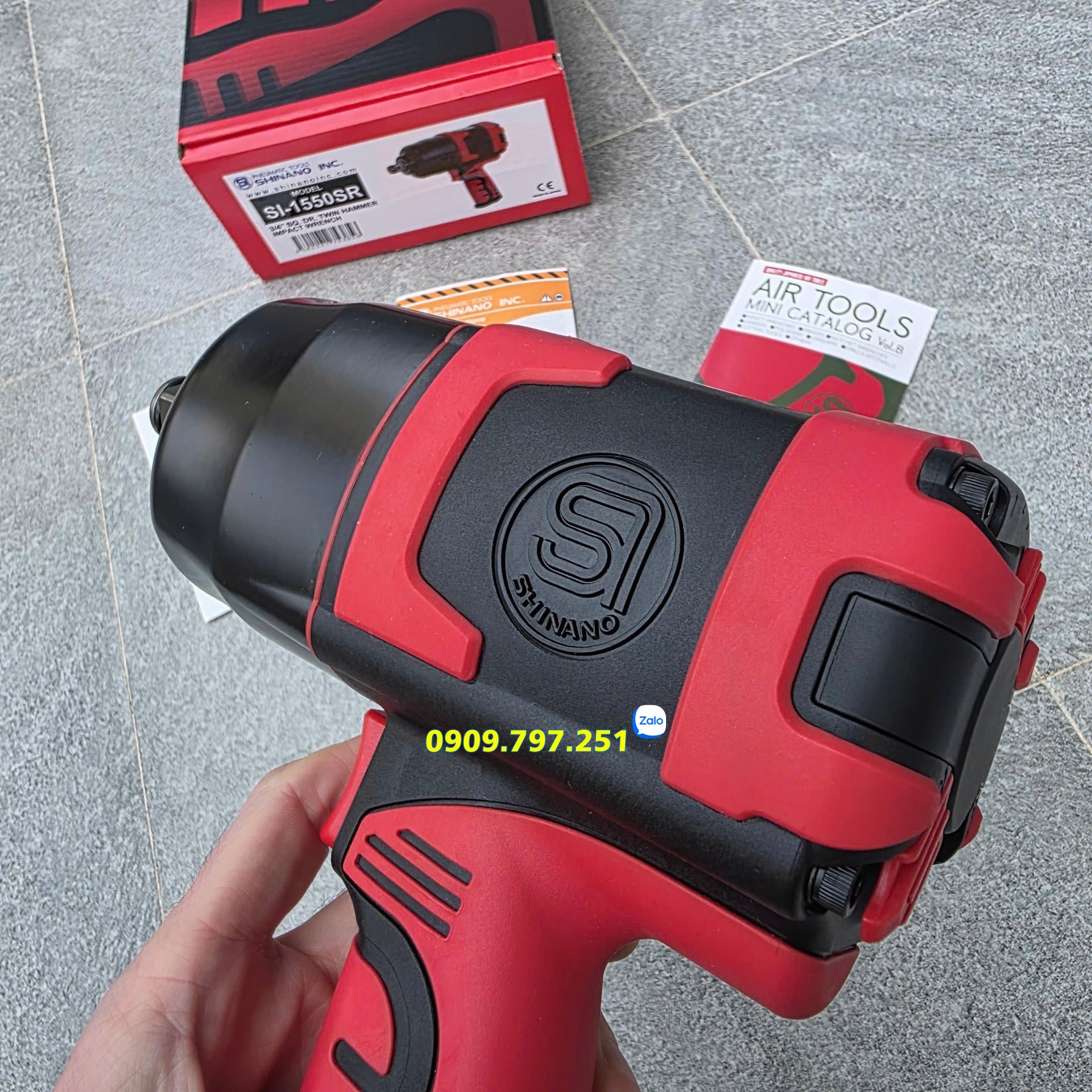 Súng bắn ốc khí nén 3/4 inch Nhật Bản Shinano SI-1550SR