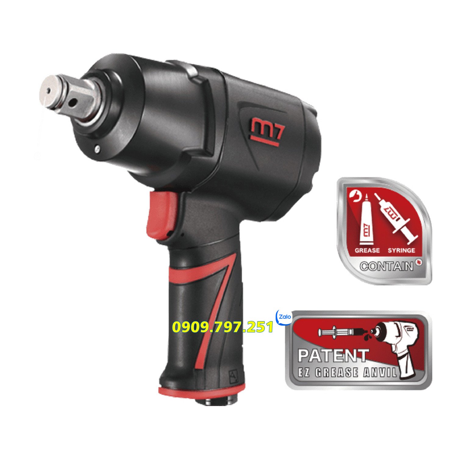 Súng bắn ốc khí nén 3/4" Model NC-6255QH hãng M7 Đài Loan